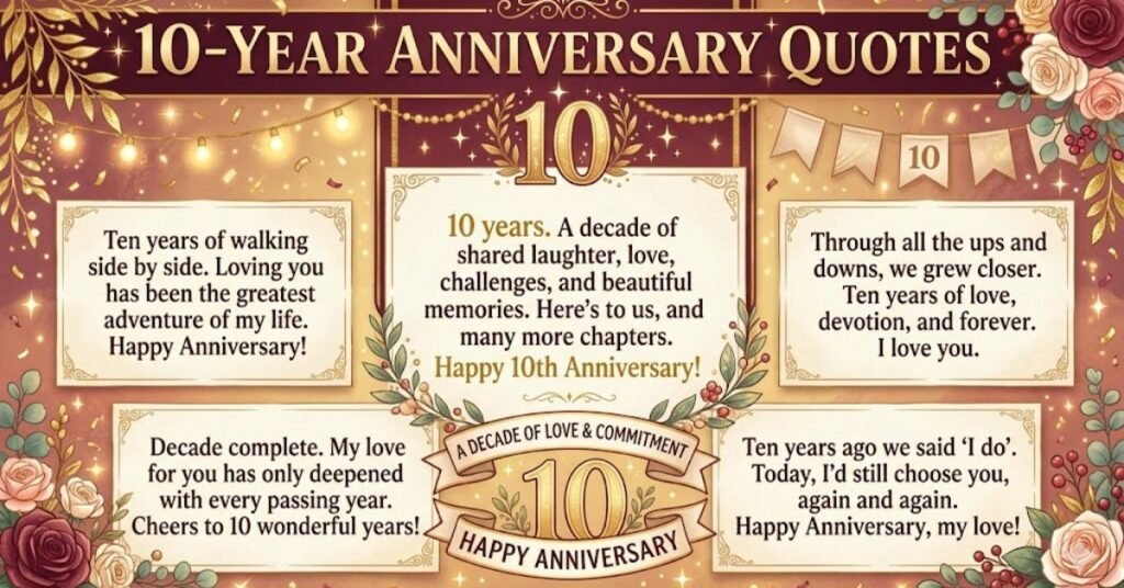 10-Year Anniversary Quotes