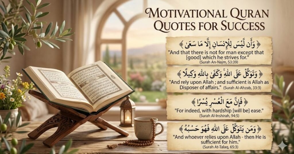 Motivational Quran Quotes for Success