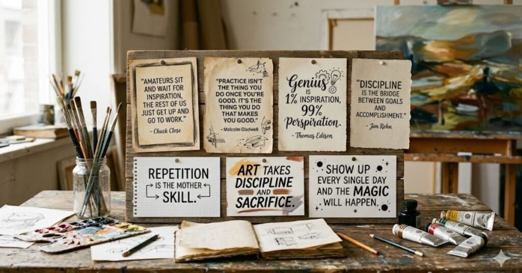 Quotes on Discipline, Practice, and Artistic Work Ethic