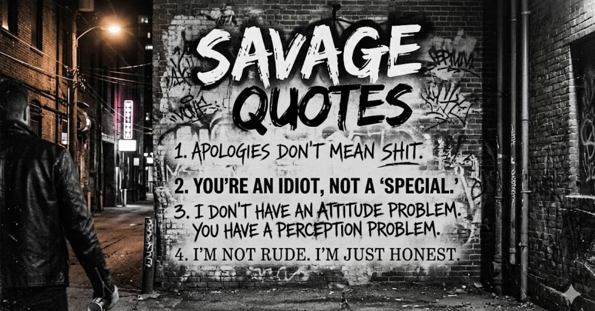 Savage Quotes