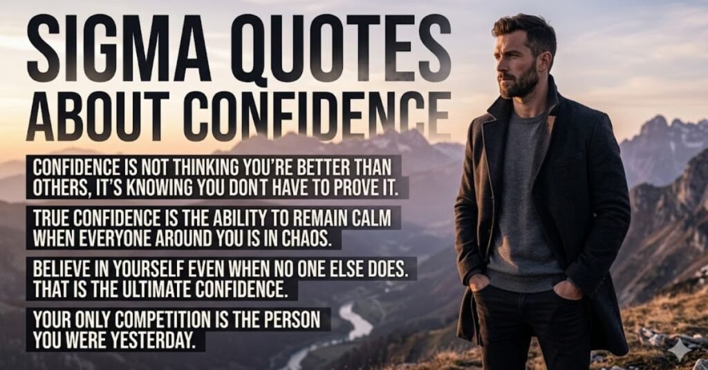 Sigma Quotes About Confidence