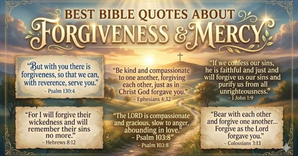 Best Bible Quotes About Forgiveness and Mercy