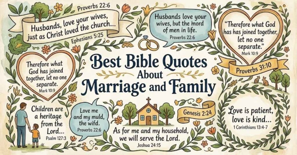 Best Bible Quotes About Marriage and Family