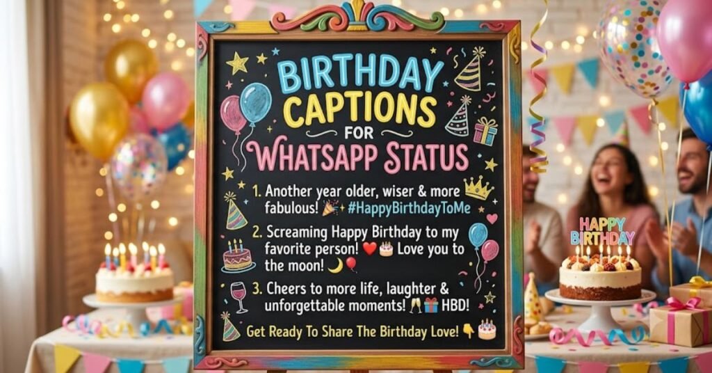 Birthday Captions For WhatsApp Status