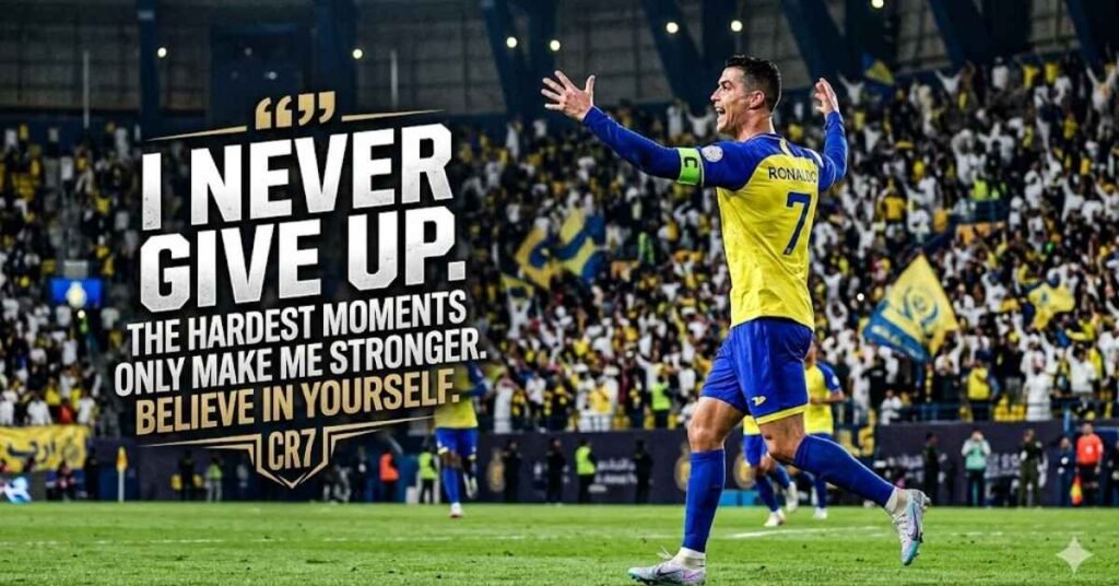 Cristiano Ronaldo Quotes About Never Giving Up