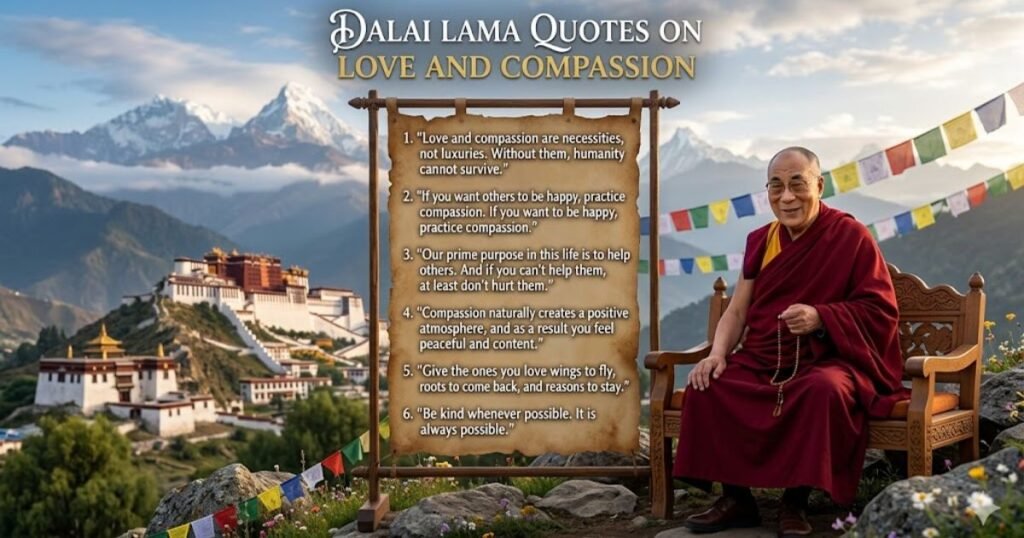 Dalai Lama Quotes on Love and Compassion