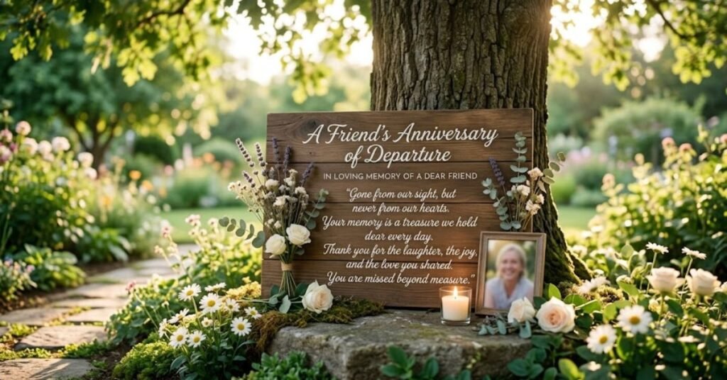 Death Anniversary Quotes for a Friend