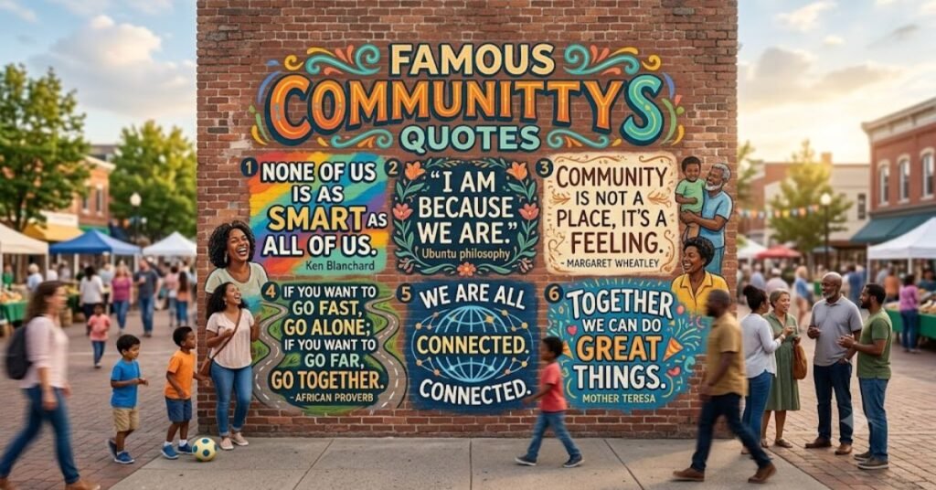 Famous Community Quotes
