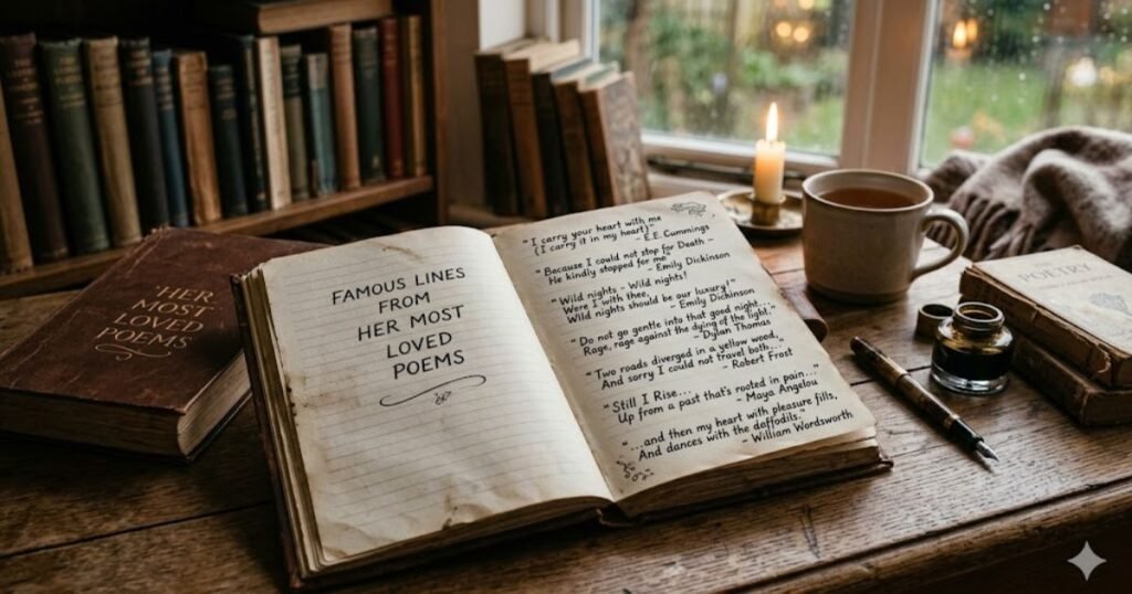 Famous Lines From Her Most Loved Poems