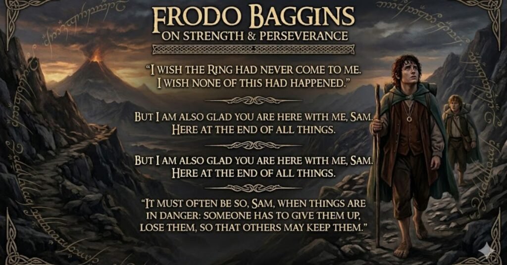 Frodo Quotes on Strength and Perseverance