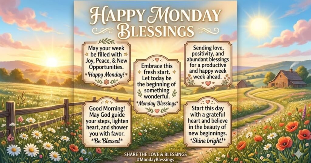 Happy Monday Blessings Quotes to Share Online