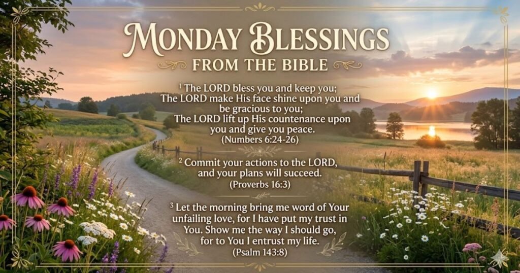 Monday Blessings Quotes from the Bible