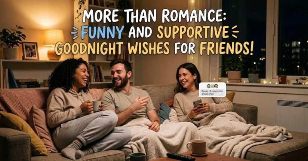 More Than Romance: Funny and Supportive Goodnight Wishes for Friends
