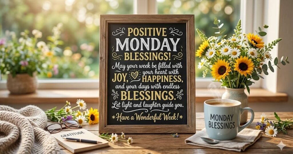 Positive Monday Blessings Quotes for Joy and Happiness