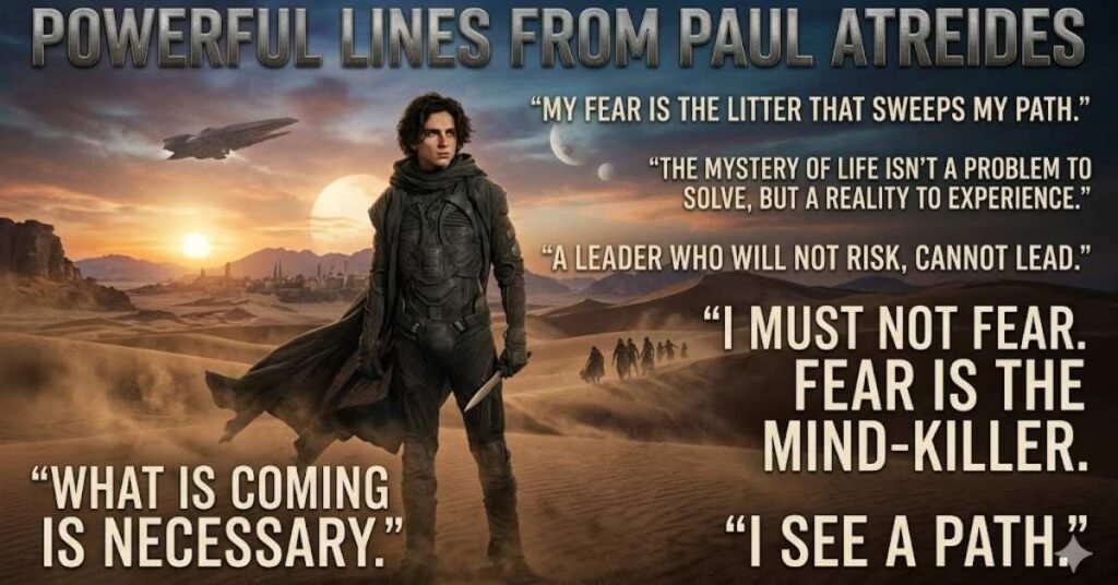 Powerful Lines From Paul Atreides
