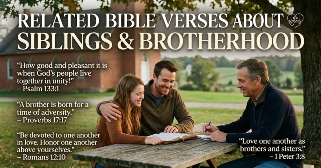 Related Bible Verses About Siblings and Brotherhood