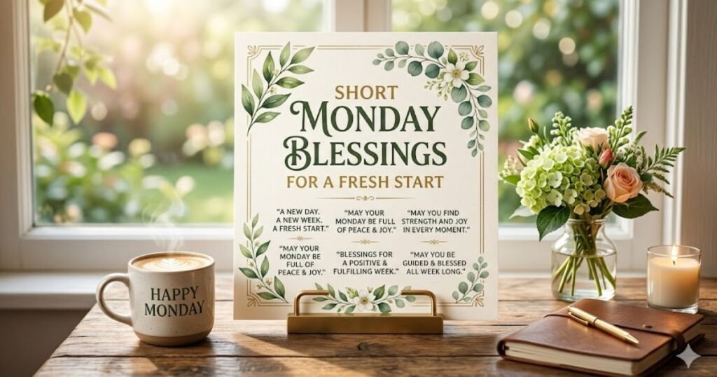 Short Monday Blessings Quotes for a Fresh Start